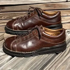 Born | Shoes | Born Brown Leather Oxford Shoes Size Euc 
